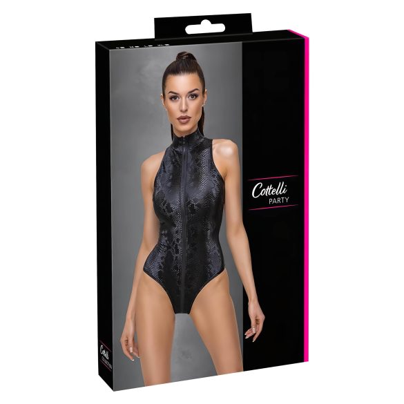 Cottelli Party - Slangenprint body (zwart)