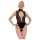 Abierta Fina - Open kanten body met strass (zwart)