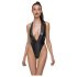 Cottelli Party - glanzend halterbody (zwart) - M