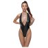 Cottelli Party - glanzend halterbody (zwart) - M