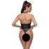 Cottelli Party - glanzend halterbody (zwart) - M