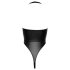 Cottelli Party - glanzend halterbody (zwart) - M