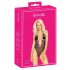 Kissable - zwart body met roze borduursel - L/XL