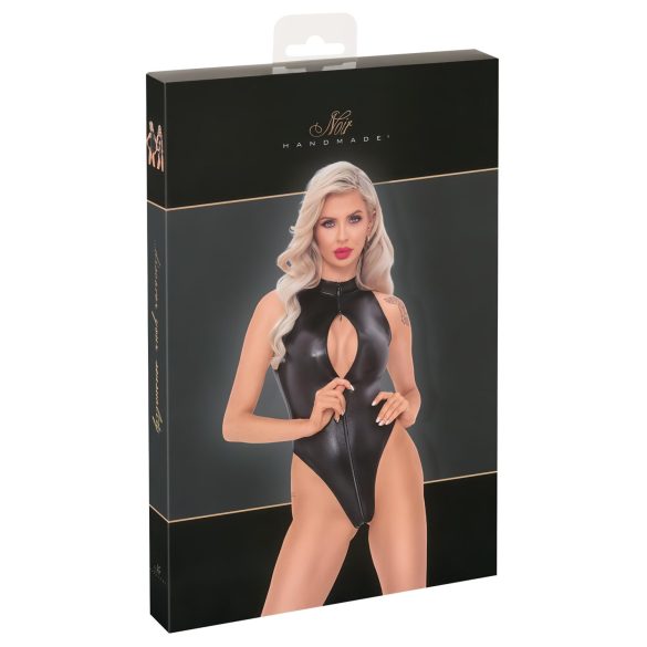 Noir - Body met slangenprint (zwart) - L