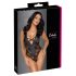 Cottelli Party - bloemendessin body (zwart)