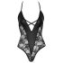 Cottelli Party - bloemendessin body (zwart)