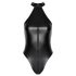 Noir - glanzend halterbody (zwart) - M