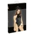 Noir - glanzend halterbody (zwart) - XL