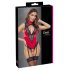 Cottelli - kanten body met halsbandje (rood)