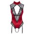Cottelli - kanten body met halsbandje (rood)