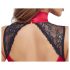 Cottelli - kanten body met halsbandje (rood)