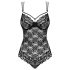 Obsessive 860-TED-1 - Ultra sexy kanten body (zwart)