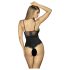 Obsessive Luvae - Transparante uitsnede body (zwart)