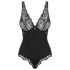 Obsessive Luvae - Transparante uitsnede body (zwart)
