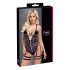 Cottelli - open, bandjes sexbody (zwart) - M