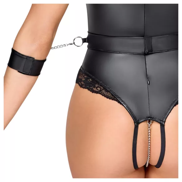 Cottelli Bondage - open cup body - zwart - M