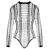 Cottelli - open body met strepen - zwart - maat S-L