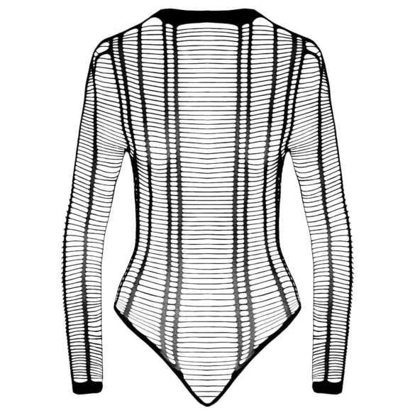 Cottelli - open body met strepen - zwart - maat S-L