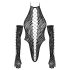 Cottelli - Bodysuit met handschoenen (zwart) - S-L