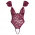 Cottelli - body met kant en parels - rood