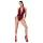 Noir Kink Royal - damesbody - transparant - rood