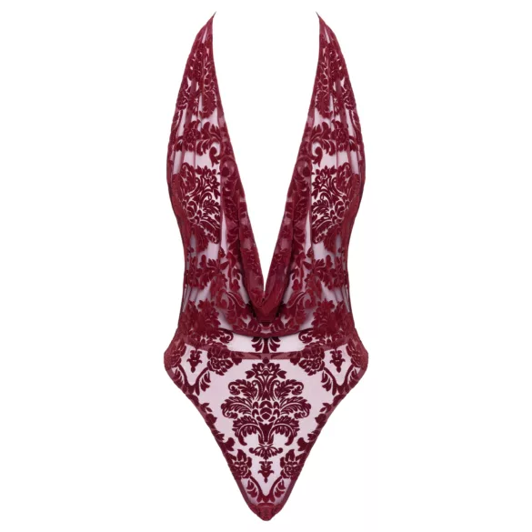 Noir Kink Royal - damesbody - transparant - rood