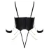 Cottelli - bondagebody met kettingen (zwart)