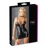 Cottelli - Glanzend jurk met veters (zwart) - L