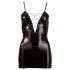 Cottelli - Glanzend jurk met veters (zwart) - L