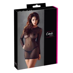 Cottelli - transparante jurk - zwart - M