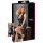 Cottelli Plus Size - Glanzende Jurk met Kant (Zwart) - XXL