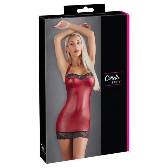 Cottelli - glanzend minijurkje (rood)
