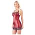 Cottelli - glanzend minijurkje (rood) - XL
