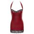 Cottelli - glanzend minijurkje (rood) - XL