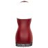 Cottelli - glanzend minijurkje (rood) - XL