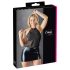 Cottelli - glanzende chiffon jurk (zwart) - XL