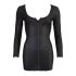 Cottelli - Feestjurk met strassrits (zwart) - XL