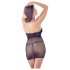 Mandy Mystery - netjurk met nekband en string (zwart)
