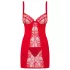 Obsessive Heartina - babydoll en string - rood