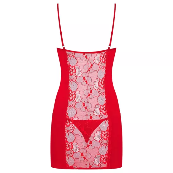 Obsessive Heartina - babydoll en string - rood