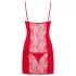 Obsessive Heartina - babydoll en string - rood