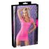 Cottelli Party - Glanzende mini-jurk met korte mouwen (roze) - L
