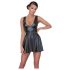 Cottelli - geplooide jurk met riem (zwart) - L
