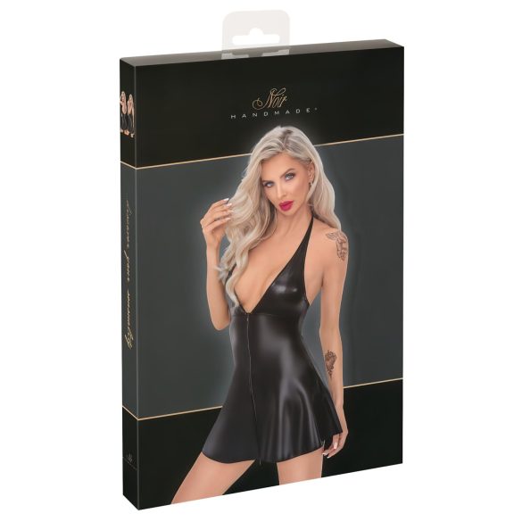 Noir - Mini jurk met slangenprint (zwart) - XL