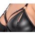 Cottelli Plus - Jurk met boeien (zwart) - 2XL