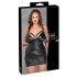 Cottelli Plus - Jurk met boeien (zwart) - 2XL