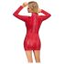 Cottelli - slangenprint minijurk (rood)
