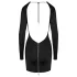 Cottelli - minijurk met open rug - zwart - L