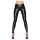 Noir - lange, glanzende legging (zwart) - L