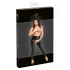 Noir - open, glanzende leggings (zwart) - M